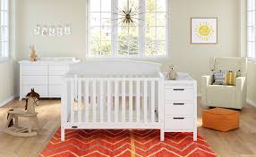 The bed is well crafted with the sturdy construction making it easy to install together with the mattress which can be adjusted in three convenient positions to grow along with your baby. Amazon Com Graco Benton 5 In 1 Convertible Crib And Changer White Furniture Decor