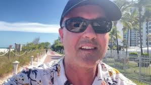 Riding a bike down the Miami Beach pedestrian path!