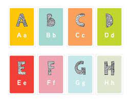 Children Printable Diy Alphabet Flash Cards Wall Cards Nursery Teachers Classroom Learning Tools Abc Cards Alphabet Cards Abc Cards Alphabet Flashcards