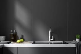 Consider bold geometric tiles for a backsplash. Want In On The Matte Black Kitchen Trend 6 Ideas To Help You Pull It Off Nebs