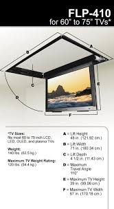 Flp 410 In Ceiling Flip Down Motorized Tv Mount For 60 75 Inch Tv S Ceiling Tv Hidden Tv Tv Bracket