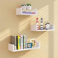 Vous n'avez pas à vous soucier des fixations lorsque vous rangez vos objets de décoration et vos livres. 3 Pcs Meuble Etagere Rectangulaire Design En Bois Blanc Pour Livres Decorations Cdiscount Maison