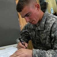 Spc. Samuel McKamey, a Cloverdale, Ind., native, manages