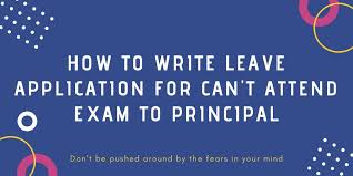 We did not find results for: How To Write Leave Application For Can T Attend Exam To Principal
