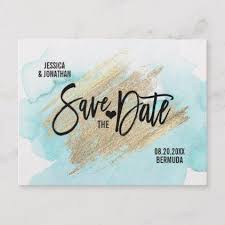 Gold White Beach Destination Wedding Save The Date Announcement Postcard Zazzle Com Wedding Saving Wedding Save The Dates Destination Wedding Save The Dates