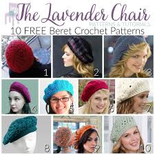Slouchy beanie knitting pattern circular needles. 10 Free Beret Crochet Patterns The Lavender Chair