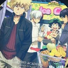 Todoroki was curious as to why the three of them would ever watch a movie together. They Are All Grocery Shopping Together Omfg Todoroki In A Turtle Neck Is Everything My Hero Hero My Hero Academia Episodes