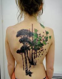 60 Awesome Back Tattoo Ideas For Creative Juice In 2020 Molecule Tattoo Back Tattoo Amber Rose Tattoo