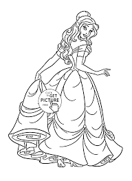 Disney Princess Belle Coloring Page For Kids Disney Princess Coloring Pages Printab Disney Princess Coloring Pages Belle Coloring Pages Disney Princess Colors