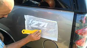 Slide the burnisher down while you pull down on the backing paper. Car Decal Sticker Install Youtube