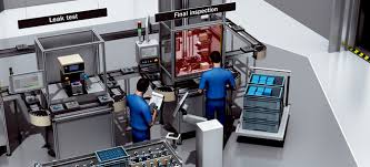 Semi-automated assembly line for final inspection | SICK