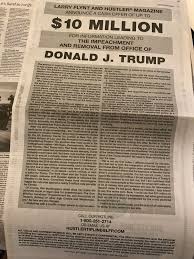 No meme templates talking about things not relating to the simpsons. 10 Million Reward From Hustler S Larry Flynt To Impeach Trump From Office As A Full Page Ad In The Washington Post S Sunday Paper Album On Imgur