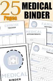 Now, here's a list of the general types of sample medical forms. Free 4 Page Medical Binder Printable Savor Savvy