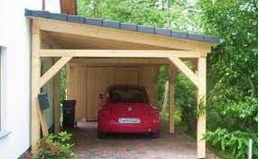 Photo Realisation Appentis Bois Appenti Bois Abris Voiture Bois Auvent Bois