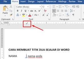 Cara membuat titik dua sejajar di excel. Cara Merapikan Tanda Titik Dua Di Word Dengan Mudah Dan Lengkap