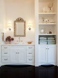 Built In Bathroom Cabinet Traditional Bathroom Bathroom Built Ins White Bathroom Designs Traditional Bathroom