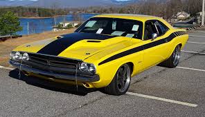 Image result for Bright Yellow 1971 Challenger