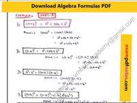 Algebra Formulas Pdf Free Download In 2020 Algebra Formulas Maths Algebra Formulas Math Formulas