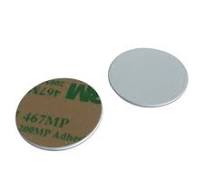 13.56MHZ RFID MIFARE Classic 1K Coin Tag Diameter 25mm 3M Adhesive Back  (pack of 100)