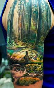 Forest Nature Tattoo Arm Sleeve Nature Tattoos Half Sleeve Tattoos For Guys Half Sleeve Tattoos Designs
