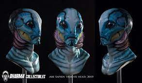New Tribute Bust In Silicone Abe Sapien From Hellboy Abe Sapien Mermaids And Mermen Red Right Hand