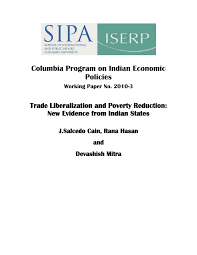 PDF) Trade Liberalization and Poverty Reduction: New Evidence from Indian  States
