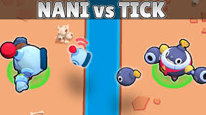Today we put the new brawler nani up against tick! Nani Vs Tick 1vs1 Best Super In Brawl Stars Youtube