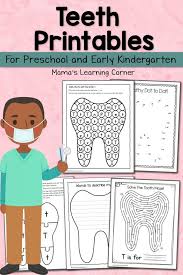 Teeth Activities For Preschool And Kindergarten Dental Health Kindergarten Kids Dental Health Childrens Dental Health Month