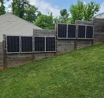 Installing solar panels on fence or wall?