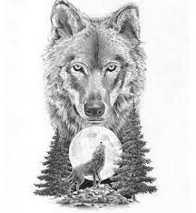 Pin Von Klaus Neumann Auf Tatoos Wolf Tattoo Ideen Wolf Und Mond Tattoo Wolf Tattoo Bedeutung