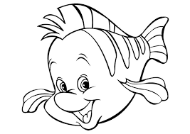 Flounder coloring page coloring home. The Flounder Coloring Page Free Printable Coloring Pages For Kids