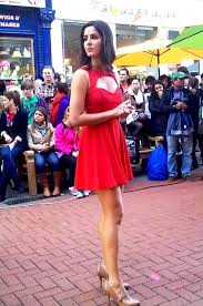 Katrina Kaif in Red Dress at the sets of Ek tha Tiger | Fashionmate |  Latest Fashion Trends in India
