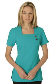 Chic Tunic Turquoise Roupas De Enfermagem Jaleco Feminino Costumizacao De Camisetas
