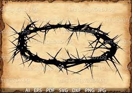 Vector Crown Of Thorns Ai Eps Pdf Svg Dxf Png Jpg Etsy Crown Of Thorns Vector Thorns