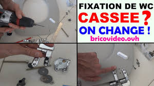 Changer Fixation Abattant De Wc Toilette Cassee Fixation Wenko Youtube