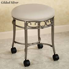 Round Rolling Vaniy Stool Round Rolling Vaniy Stool Vanity Stool Bathroom Vanity Stool Stool With Wheels
