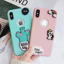 3d Cute Cartoon Kawaii Soft Silicone Case Cover For Iphone Xs Max Xr 7 8 X Plus Coisas De Iphone Capas De Celular Iphone