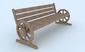 Bench 3d Model Outdoor Furniture Bench Outdoor Decor