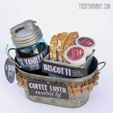 A Gift In A Tin Coffee Lover Survival Kit The Diy Mommy Coffee Gift Baskets Coffee Gift Basket Easy Diy Christmas Gifts