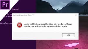 Adobe premiere pro ini sudah support windows 7 hingga windows 10 versi 64 bit dengan sistem requirements minimal ram 8 gb dan. How To Fix Adobe Premiere Pro Could Not Find Any Capable Video Play Modules Error 2019 Youtube