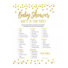 Download our free designs at the end of the post. Amscan Baby Shower What S In Your Purse Game Big W
