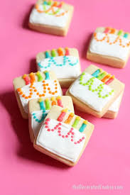 mini birthday cake cookies cute