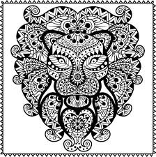 You can also use tribal coloring pages for 2019 on your class. Abstract Tribal Lion Coloring Page For Adults Pdf Jpg Etsy Ausmalen Ausmalbilder Schwarz Weiss