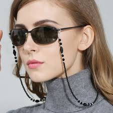 Wear Sunglasses Trendy Glasses Chains Jade Martini Sunglasses With Chain