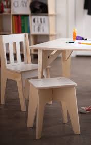 Simple Modern Beautiful Wood Table And Chair Set From Sprout Midcentury Modern Design Brings T Kids Wooden Table Modern Kids Furniture Kids Furniture Design