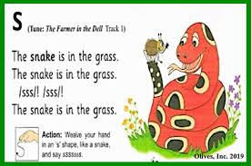 The video below goes through all of these. Jolly Phonics Group 1 English Connection