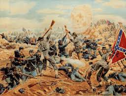 The Battle Of The Crater Petersburg Virginia Civil War Artwork Civil War Art War Art