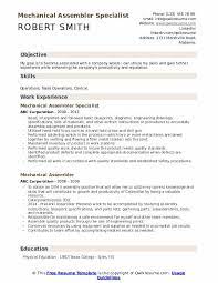 Despite debate about its relevance, a cover letter is still a necessity for any serious job seeker. Mechanical Assembler Resume Samples Qwikresume