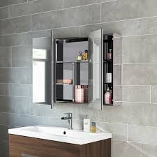 Home accessories > mirrors > white bathroom mirror with a shelf. Bathroom Mirror Storage Unit Wall Mirrored Cabinet Mc111