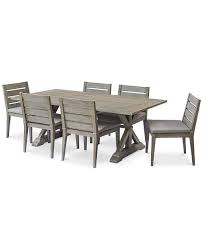 Furniture Hadley Outdoor 7 Pc Dining Set 84 X 42 Dining Farm Table 6 Dining Chairs With Sunbrella Cushions Furniture Outdoor Furniture Sets Dining Set